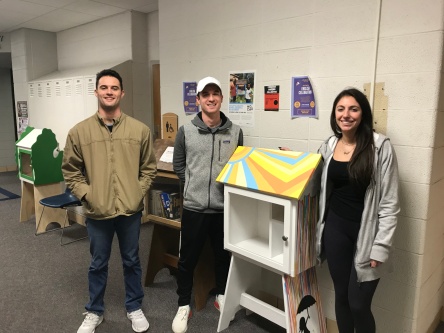 The Beatty Early Learning Center Library, painted by Paige Fairchild, Connor Batcheller, and Mike Tartaglia